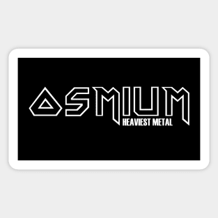 Osmium - the Heaviest Metal. Periodic Table element Sticker